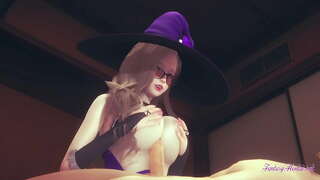 Genshin Tionchar Hentai - thaobh Lisa titjob blowjob agus a threáitear